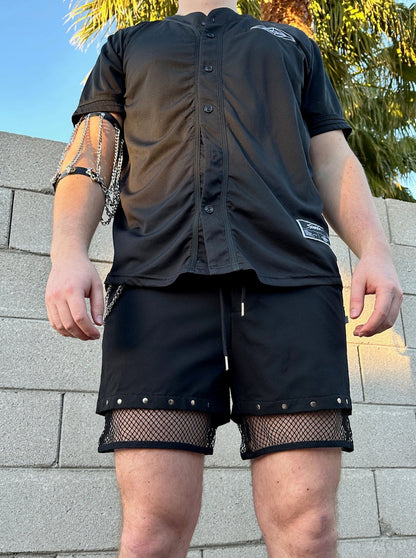 Fishnet Lined Shorts