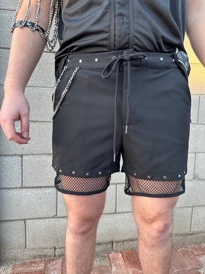 Fishnet Lined Shorts